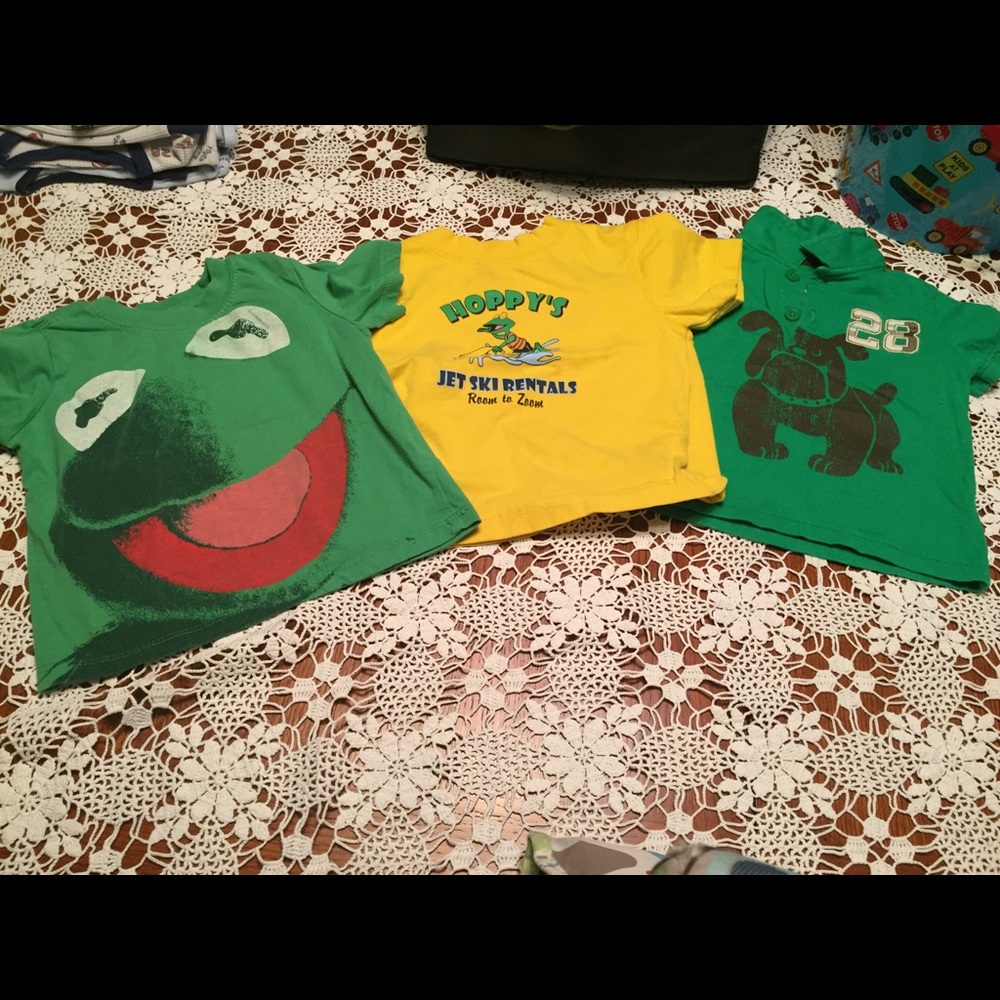 Set Of 3 Toddler Boy Sz 24 mo T-shirts